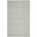 Safavieh Cambridge Hand Tufted Small Rectangle Rugs, Silver and Ivory - 3 x 5 ft. CAM123D-3